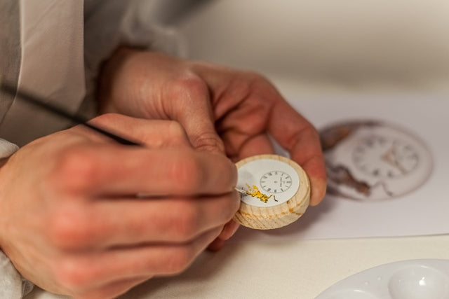 Jaquet Droz dial painting in 2014