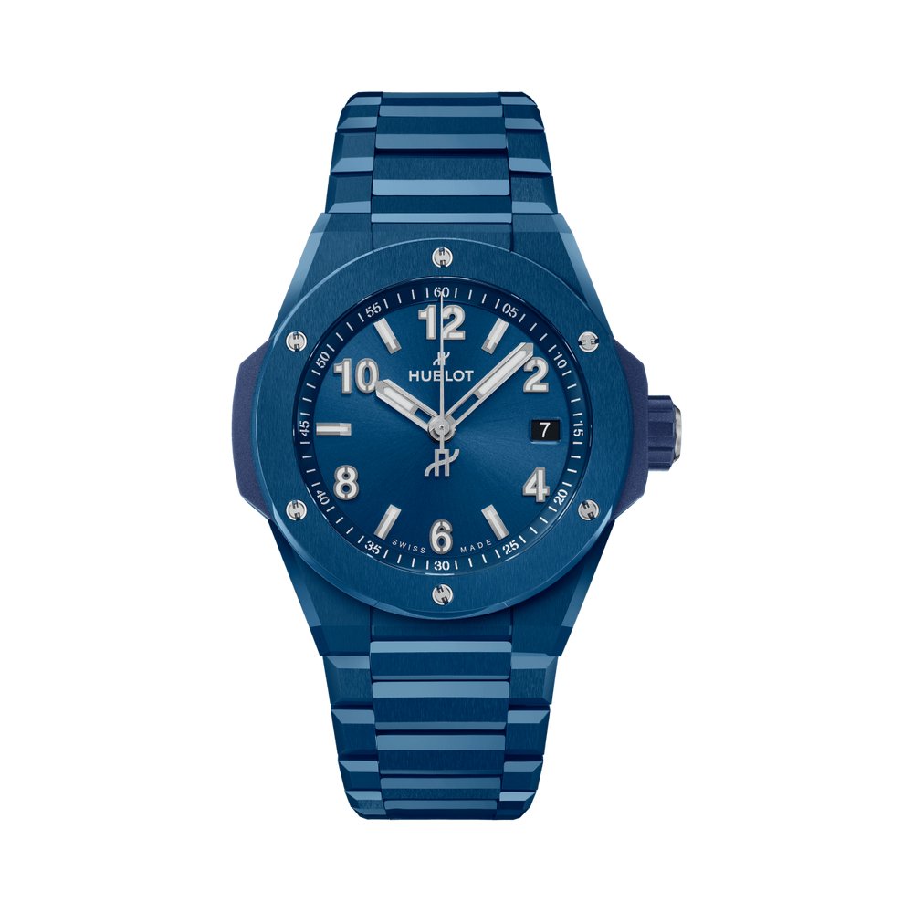 Big Bang Integrated Time Only Blue Ceramic