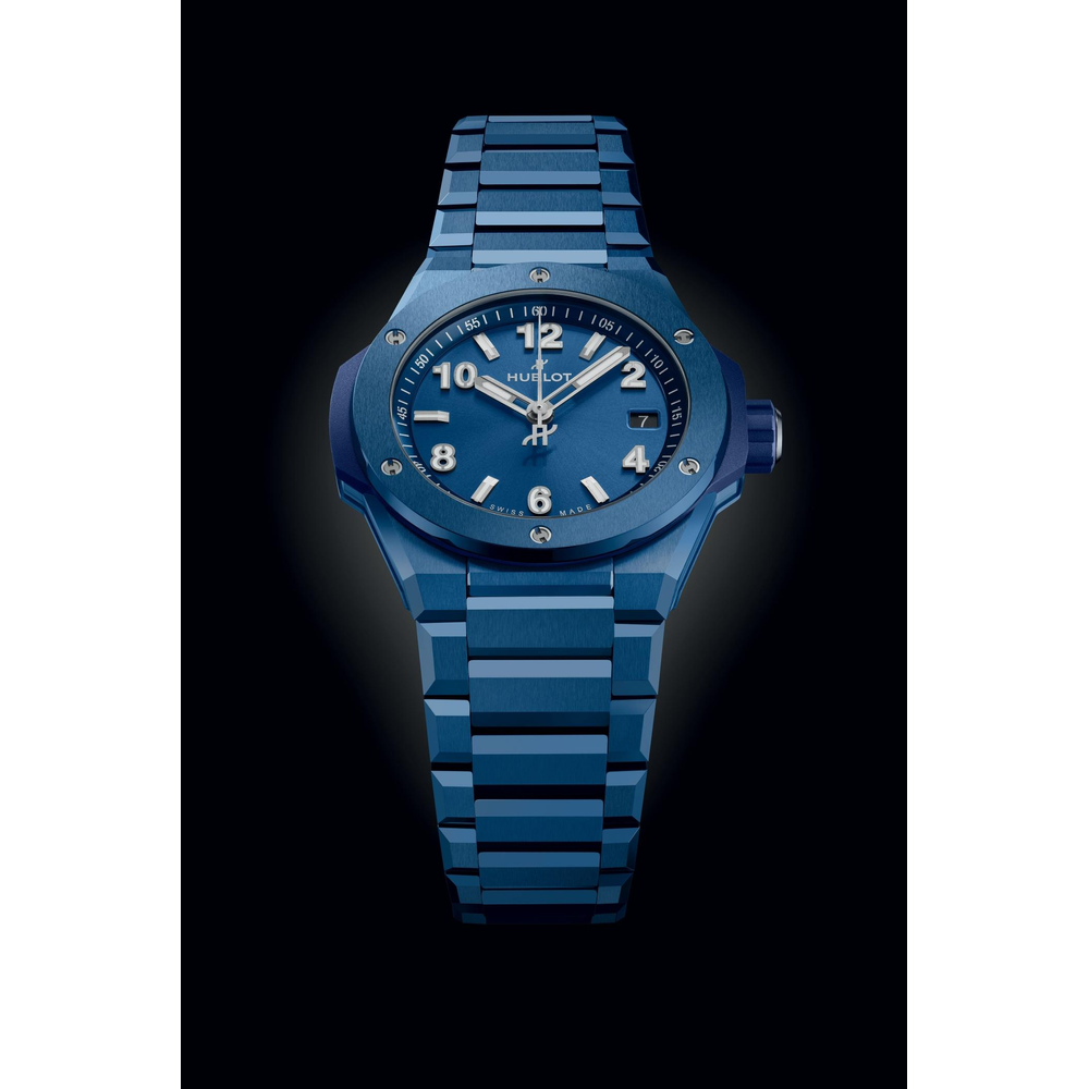 Big Bang Integrated Time Only Blue Ceramic